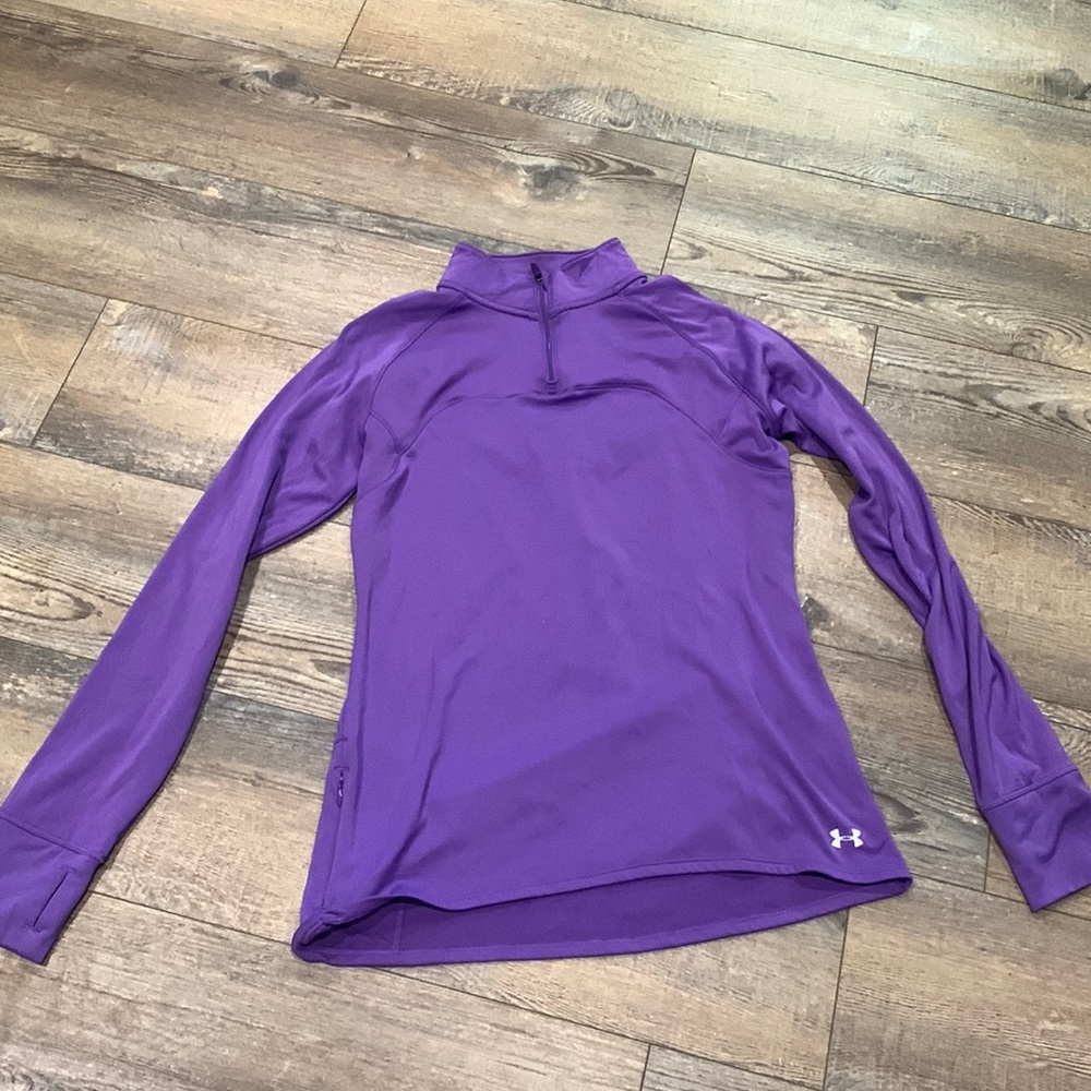 Under Armour 3/4 zip purple pullover